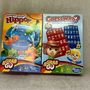 Guess who and hungry hungry hippos Brand new in the box grab and go